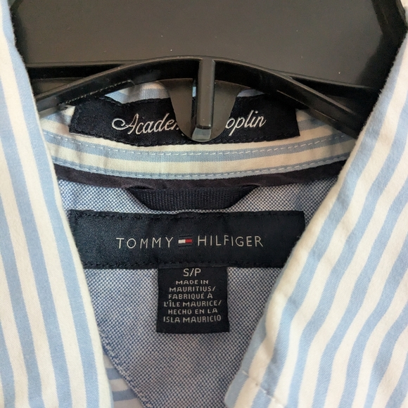 Tommy Hilfiger Light Blue Striped Shirt - Picture 2 of 3